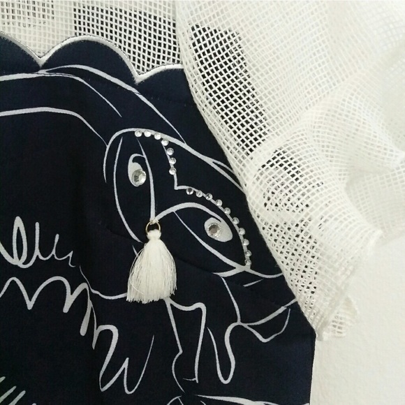 Super Cute Ganlan Mesh & Tassel Owl Top - Picture 4 of 4